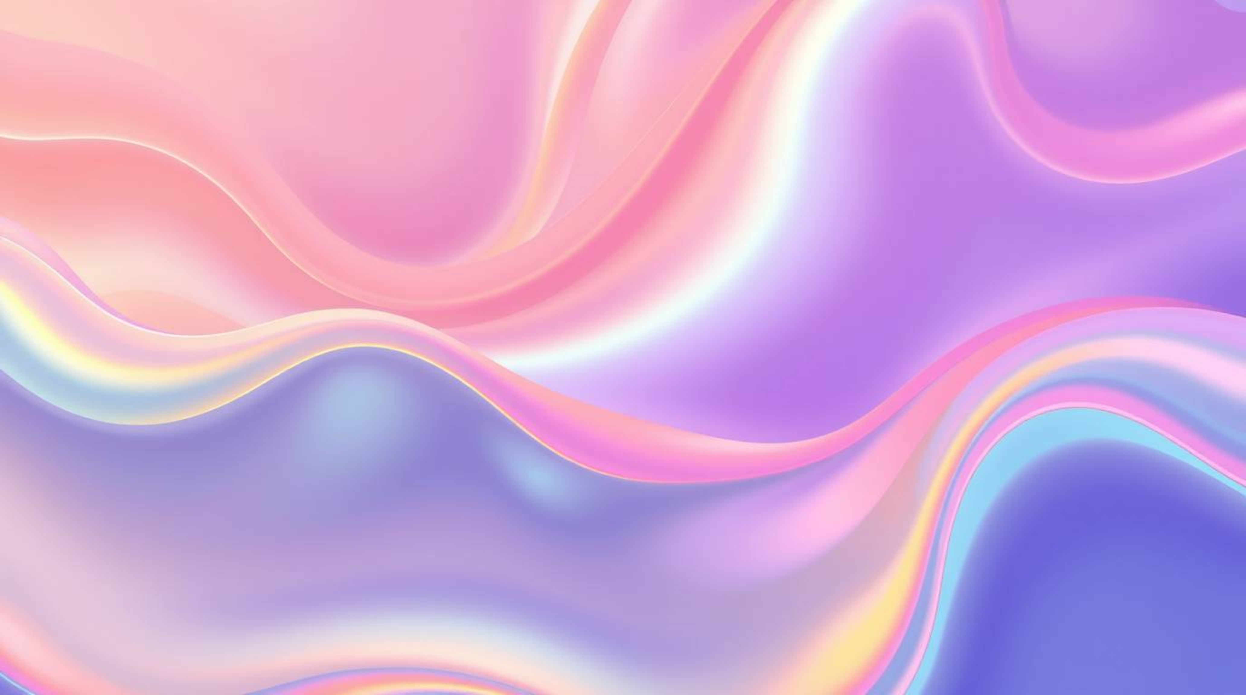 This digital art piece features mesmerizing neon gradient textures gently flowing across a liquid surface, creating a visuall