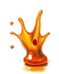 Explore a captivating collection of hand-drawn sketches rendered in warm autumn colors, featuring sculptural 3D fluid shapes 