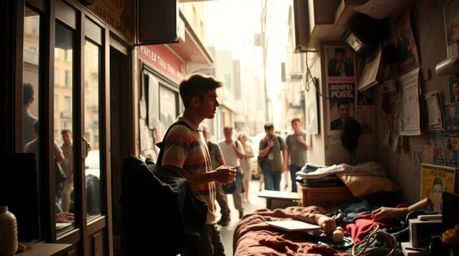 Explore captivating candid street photography showcasing urban scenes and spontaneous moments.  Images feature hazy soft ligh