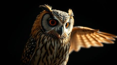 This collection showcases unusual and captivating fine art photography centered around a blind owl in a Pixar-inspired style.