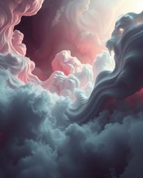 Experience a dreamy atmosphere filled with mesmerizing 3D fluid shapes, brought to life with intense dramatic lighting and hi