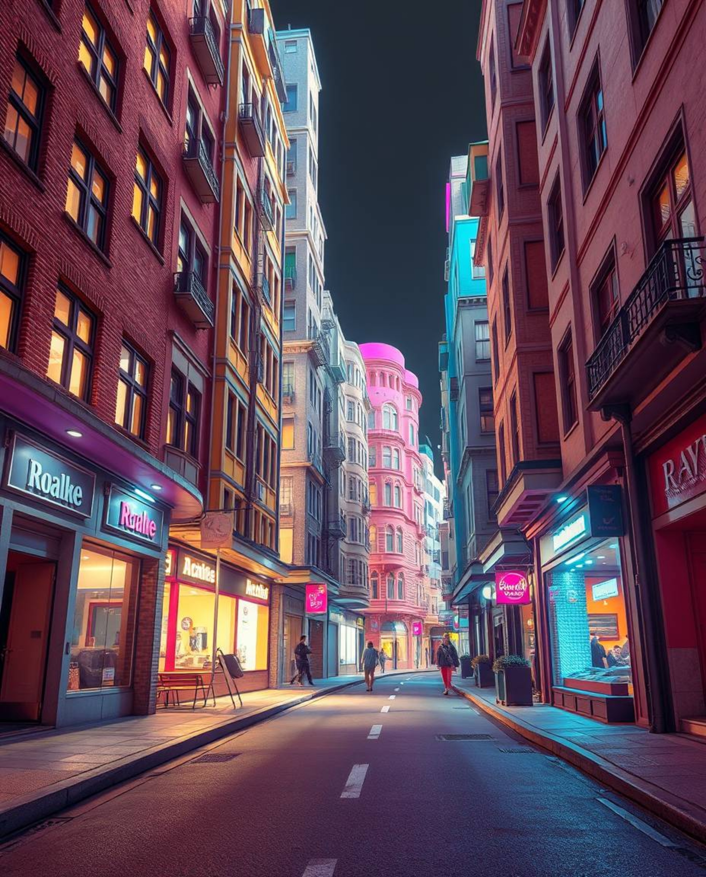 Discover a captivating collection of surreal street photography featuring impossibly folding and twisting buildings bathed in