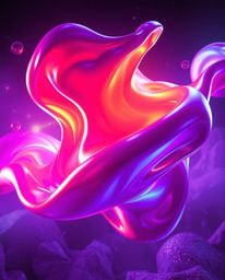 Explore a captivating world of intense dramatic lighting and bright, vibrant colors in this stunning 3D artwork. Smooth, flui