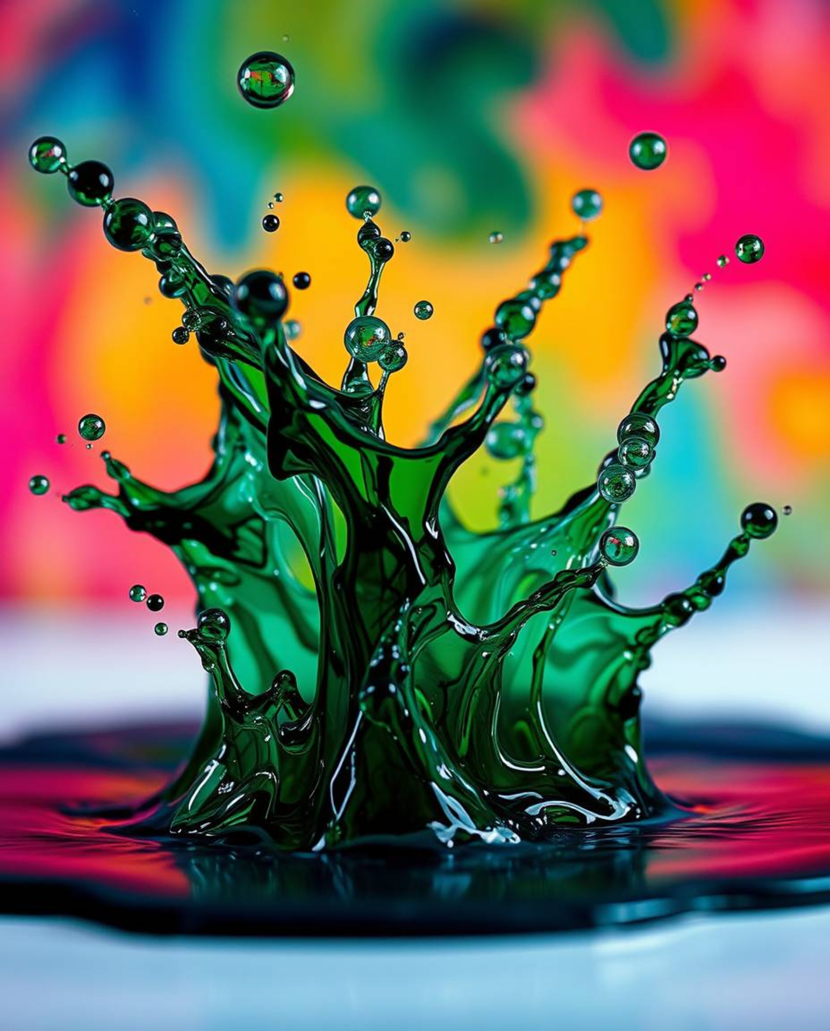 Experience the dramatic beauty of ink in water with these macro photography shots. Vibrant complementary and contrasting colo