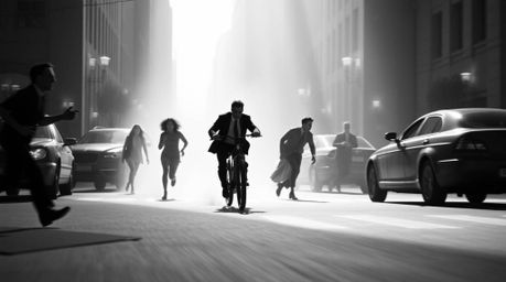 Experience a classic black and white chase scene brought to life with exaggerated squash and stretch animation techniques. Th