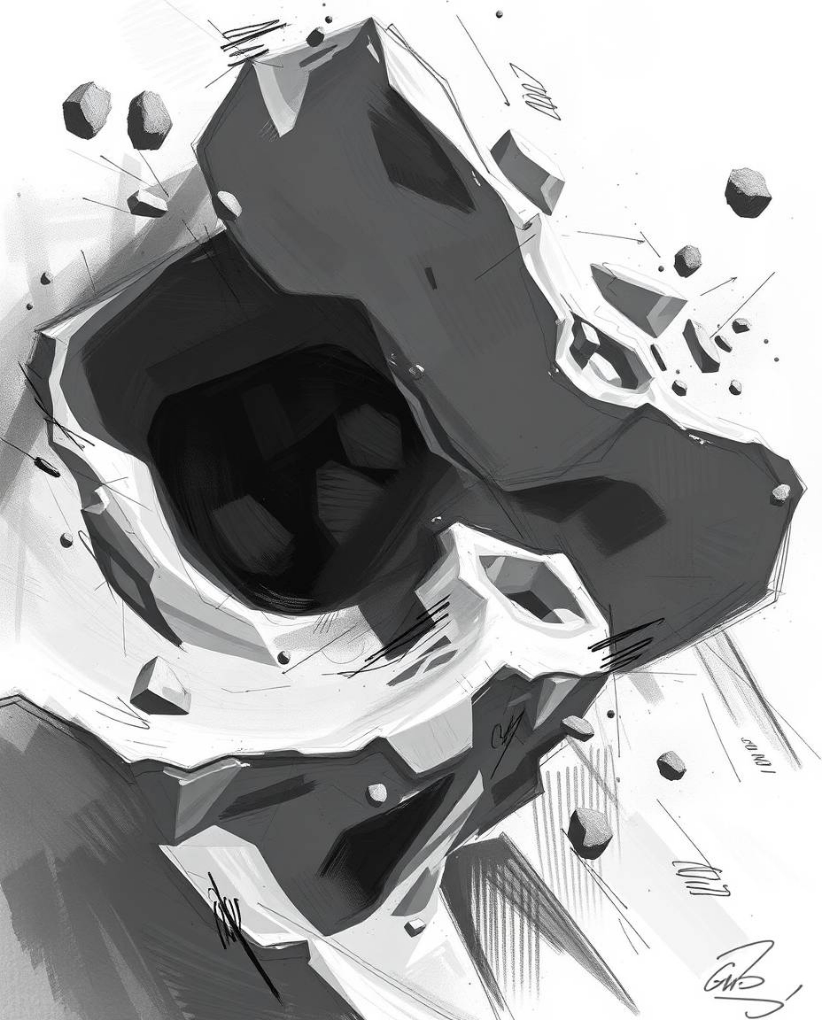 Explore the captivating world of 3D fluid shapes in this collection of digital sketches and illustrations. Featuring loose st
