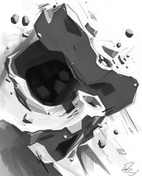 Explore the captivating world of 3D fluid shapes in this collection of digital sketches and illustrations. Featuring loose st