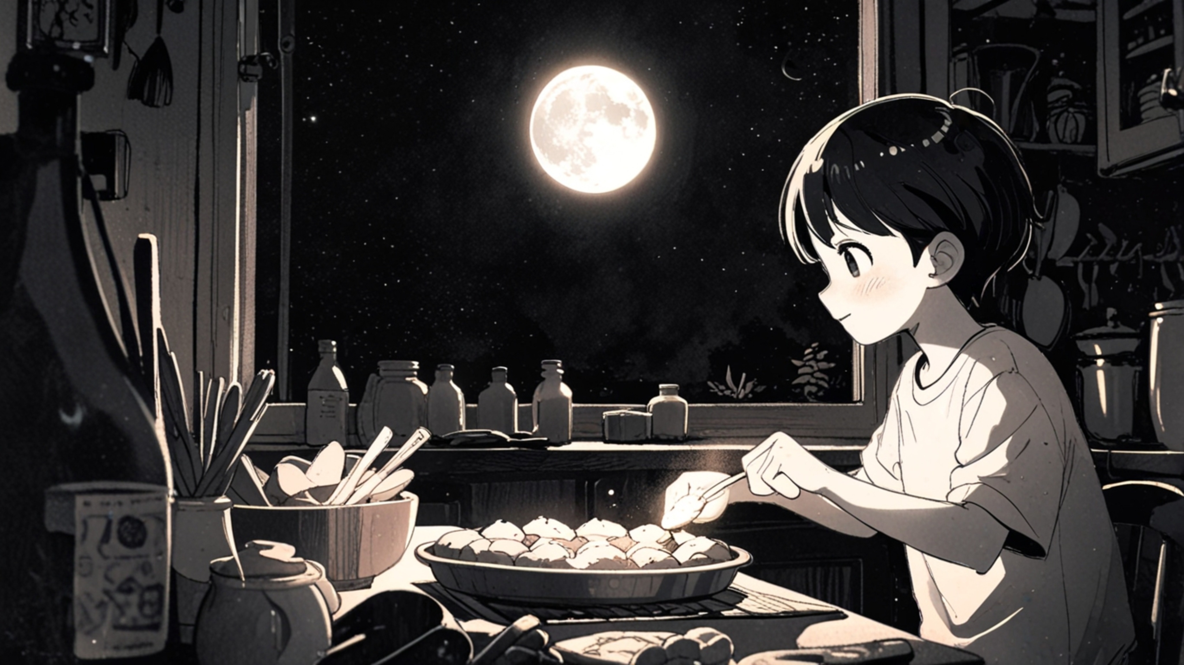 Experience a magical moment in this stunning, Pixar-style anime about a kid's unique friendship with the moon. This heartwarm