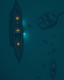 This collection features stunning overhead bird's-eye views and modern flat designs, with a particular focus on a shipwreck b