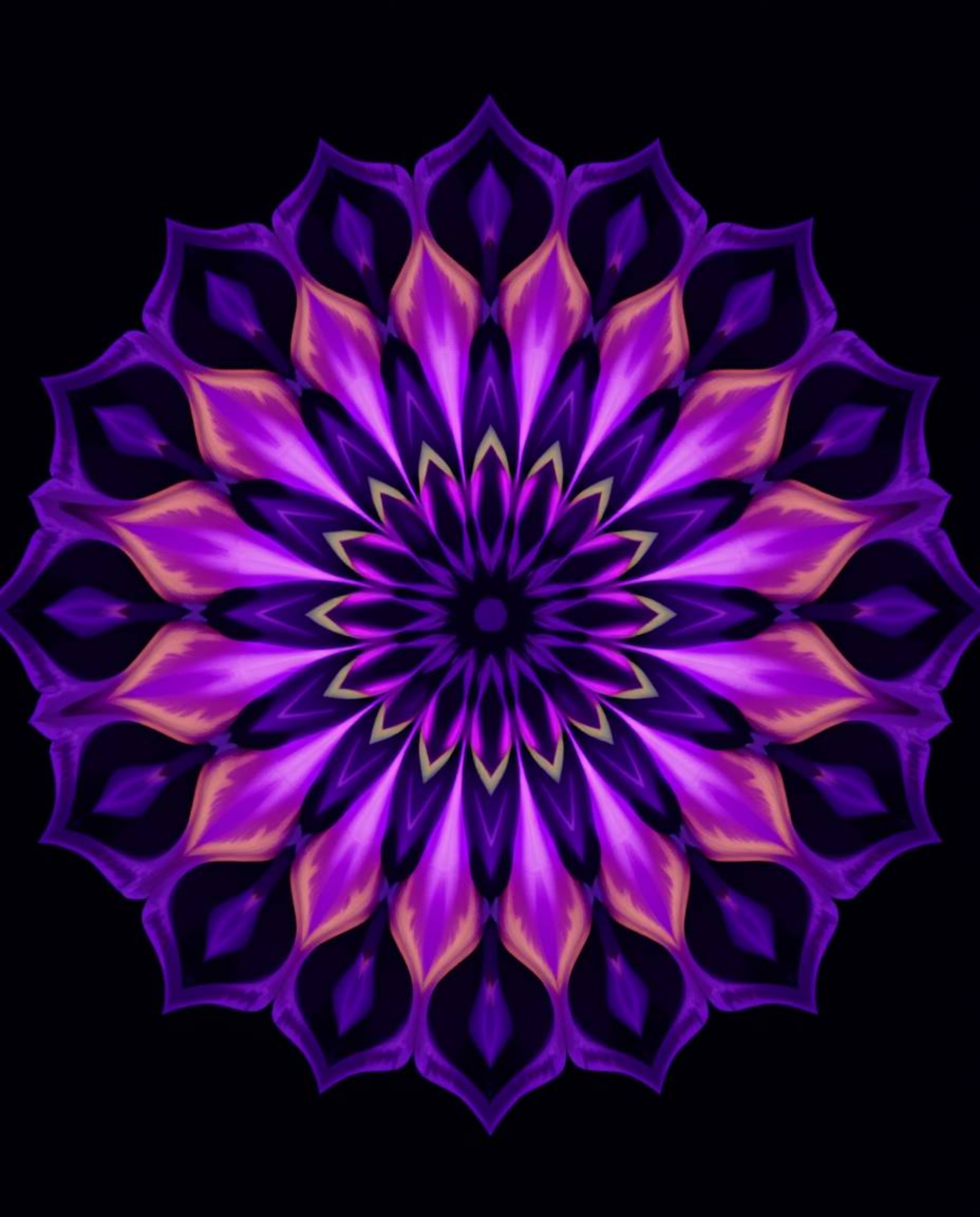 Explore a stunning geometric floral mandala featuring vibrant colors and a symmetrical design. This high-resolution stock pho