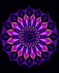Explore a stunning geometric floral mandala featuring vibrant colors and a symmetrical design. This high-resolution stock pho