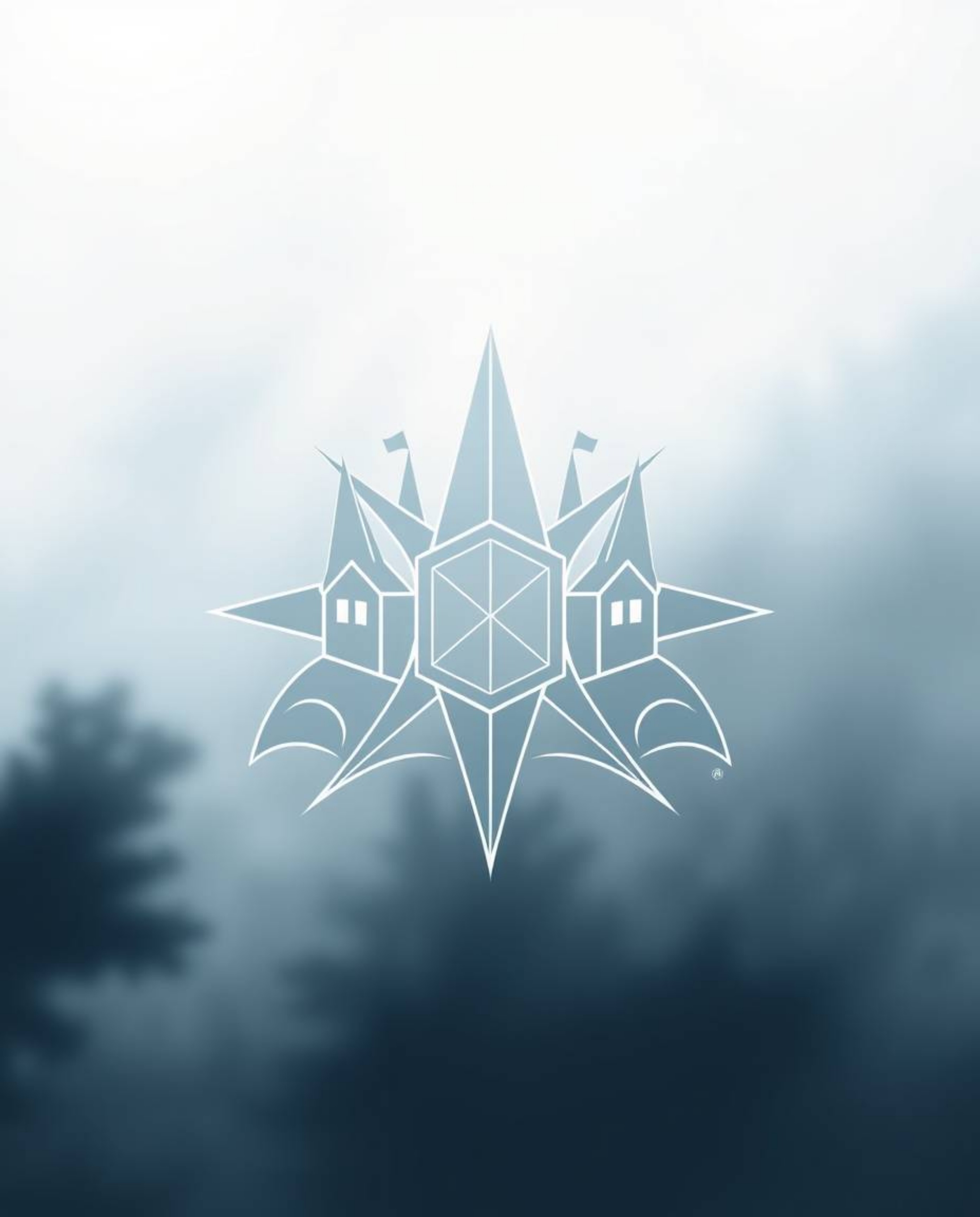 This design showcases a geometric logo perfectly suited for a magical school brimming with young wizards. Emphasizing clean l