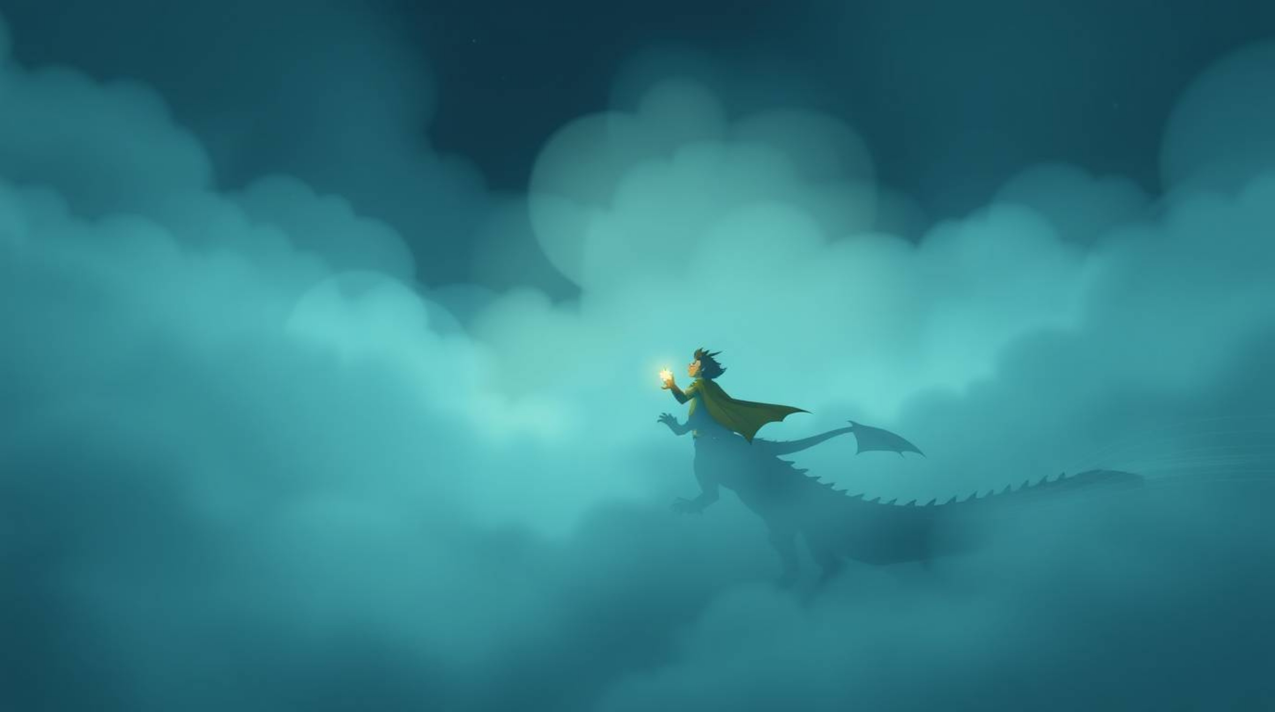Immerse yourself in a world shrouded in thick, mysterious fog, where a charming prince engages in an epic battle against a fe
