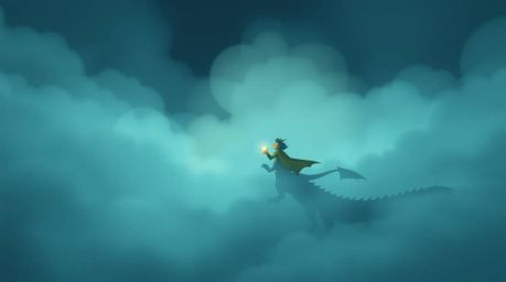 Immerse yourself in a world shrouded in thick, mysterious fog, where a charming prince engages in an epic battle against a fe