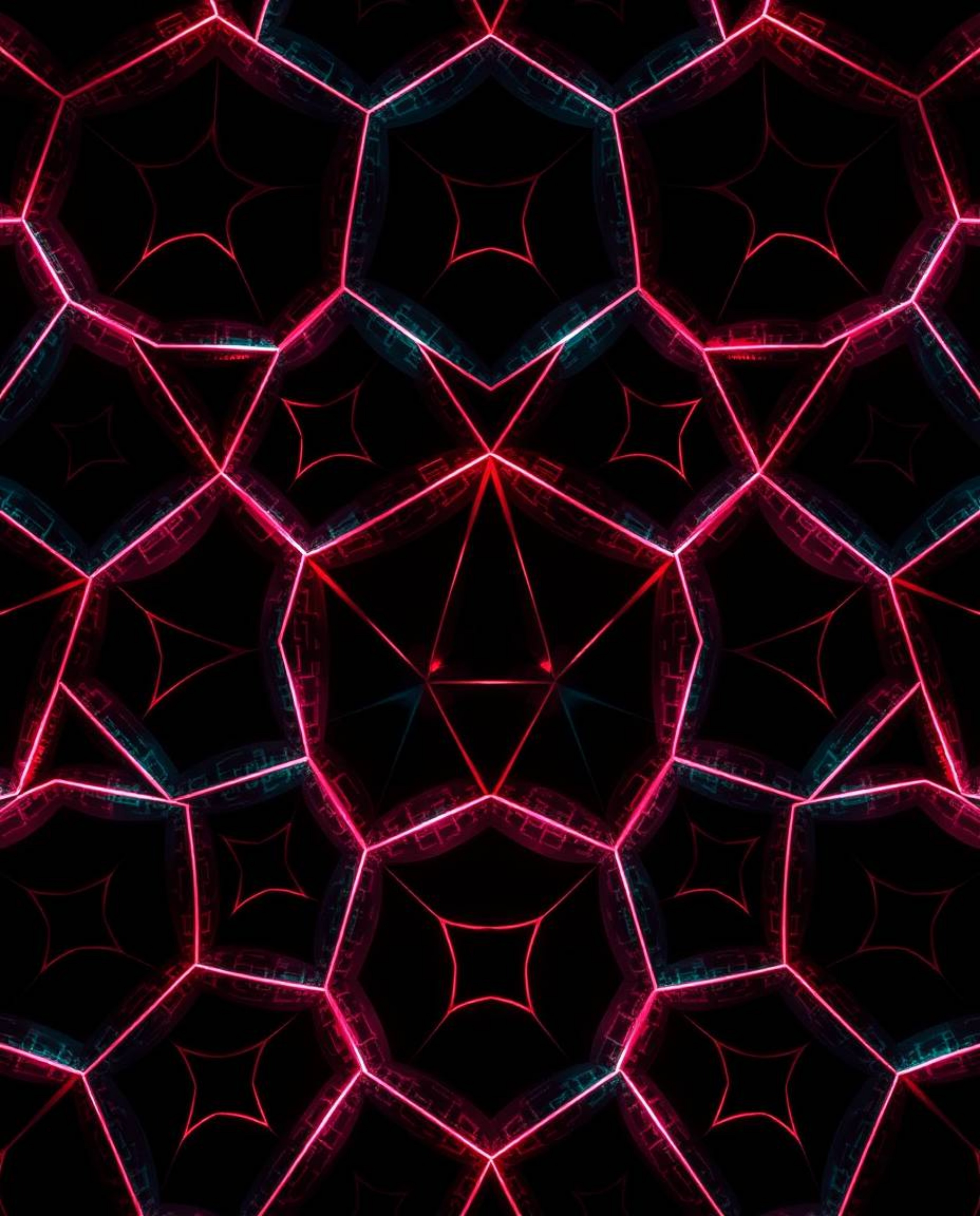 Immerse yourself in an eerie and creepy atmosphere with this seamless geometric pattern. Featuring a mesmerizing blend of hex