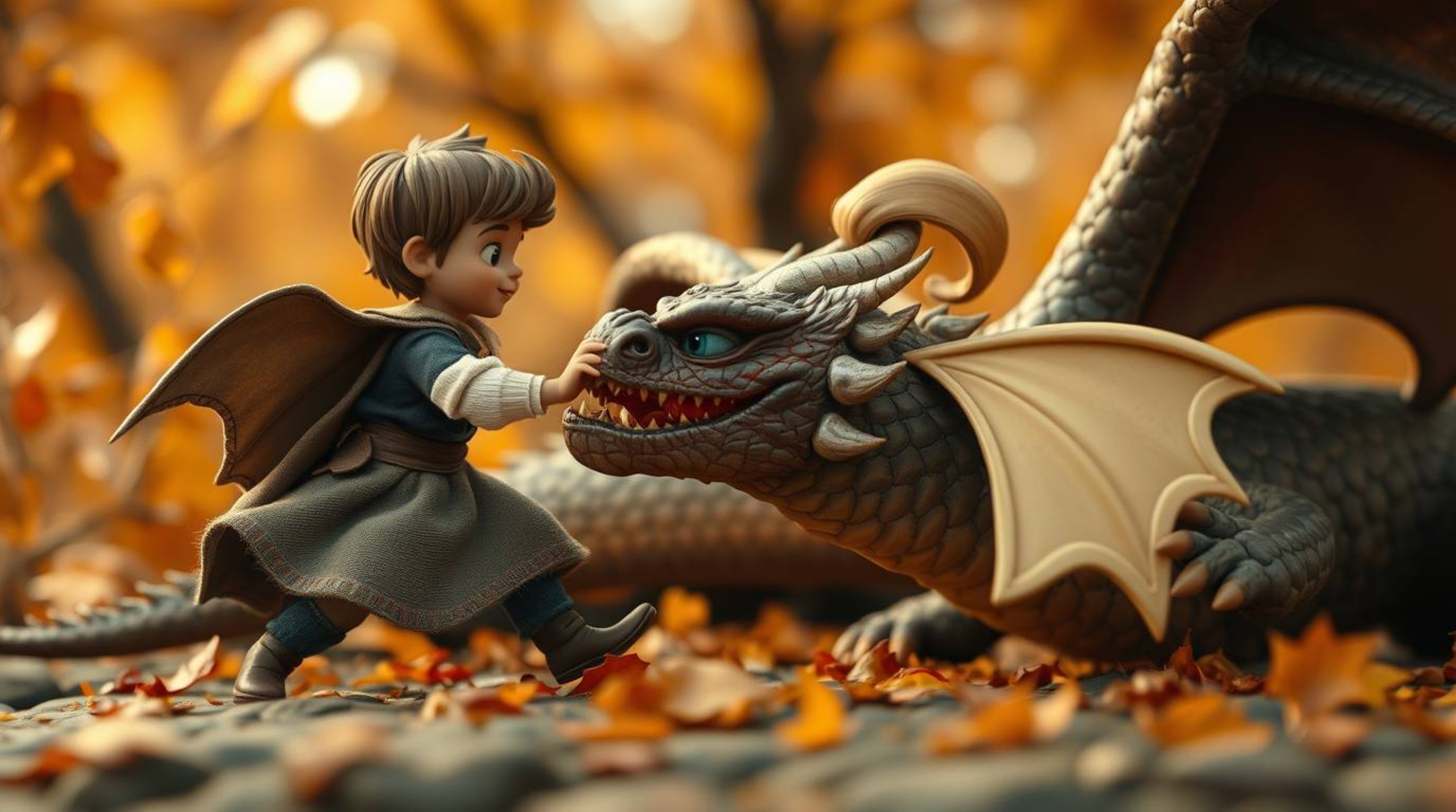 A charming prince battles a fearsome dragon in this captivating image, rendered in a nostalgic 1950s animation style.  The ex
