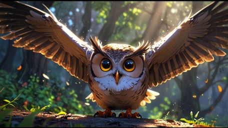 In a beautifully serene and heartwarming scene, rendered with the emotional depth of Pixar and the gentle artistry of anime, 