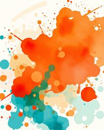 This high-resolution stock photo features a captivating abstract composition with warm terracotta and cool teal tones. Colorf
