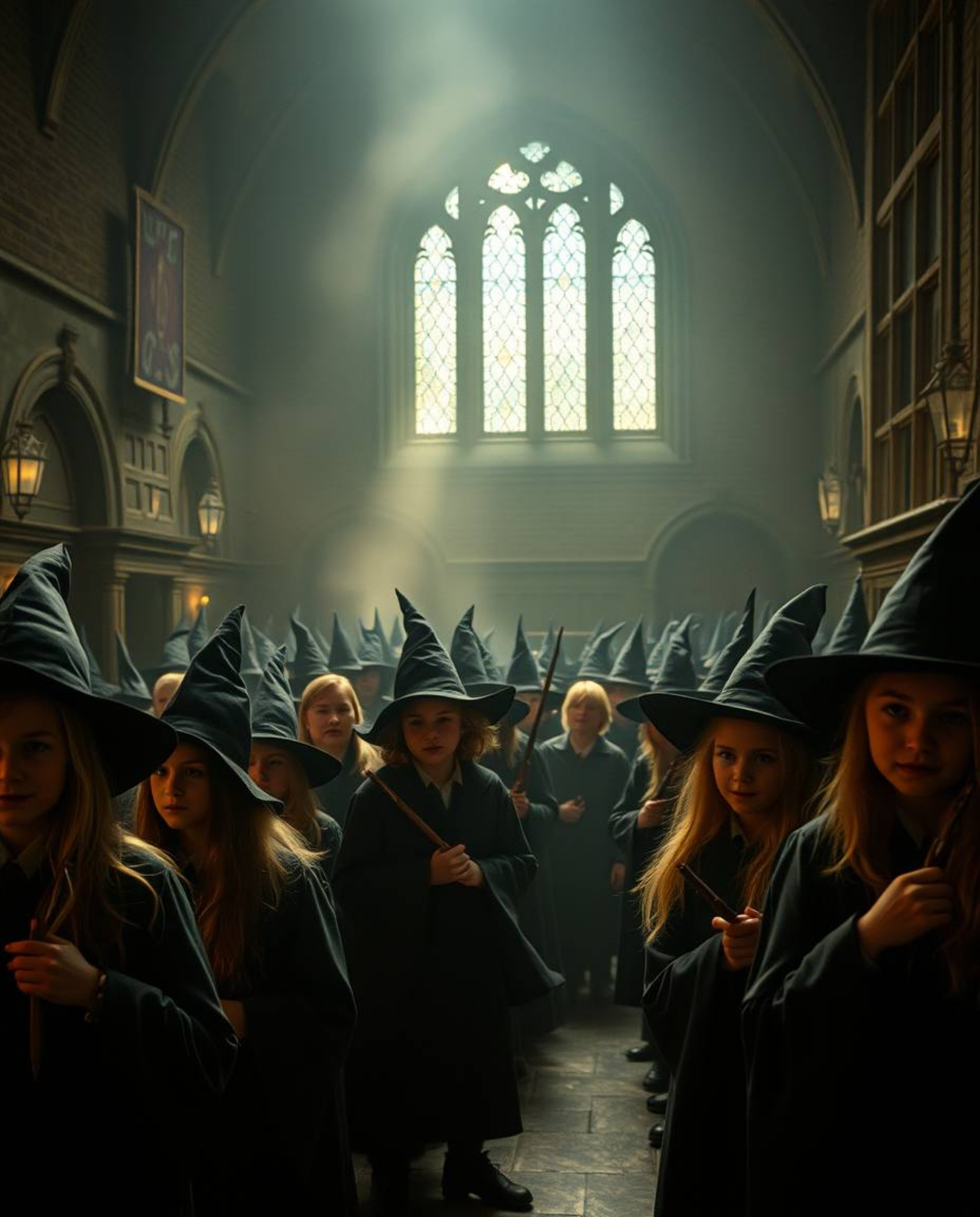 Discover a captivating collection of fine art photographs depicting a magical school brimming with young wizards.  These imag