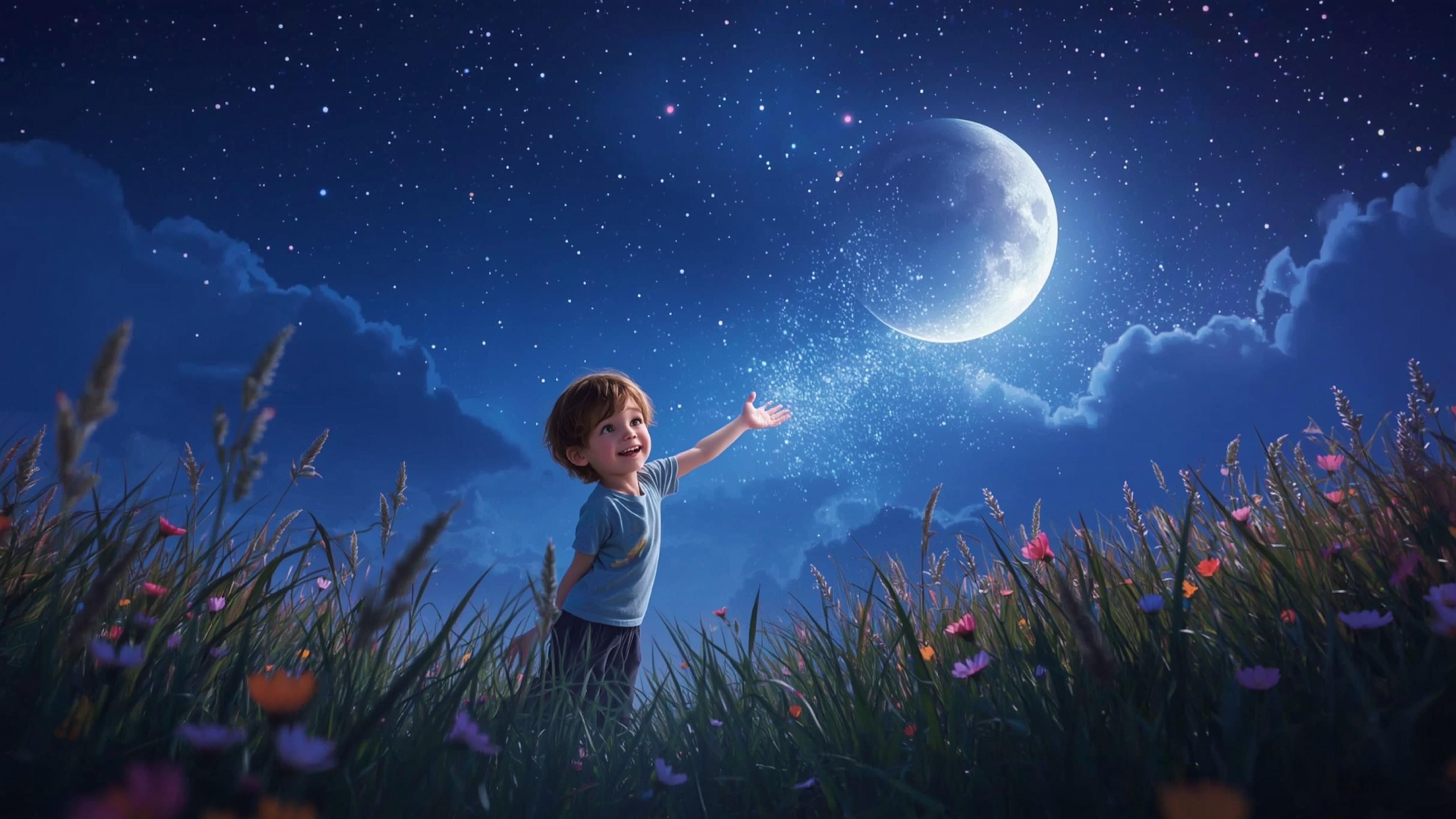 Step into a world of enchantment with this breathtakingly vibrant and whimsical photograph, reminiscent of Pixar's signature 