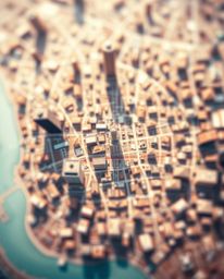 Discover stunning abstract city maps rendered in geometric shapes.  Experience a captivating top-down perspective with a blur