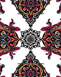 This striking art print features a traditional tattoo aesthetic blended with a modern black and white geometric optical illus