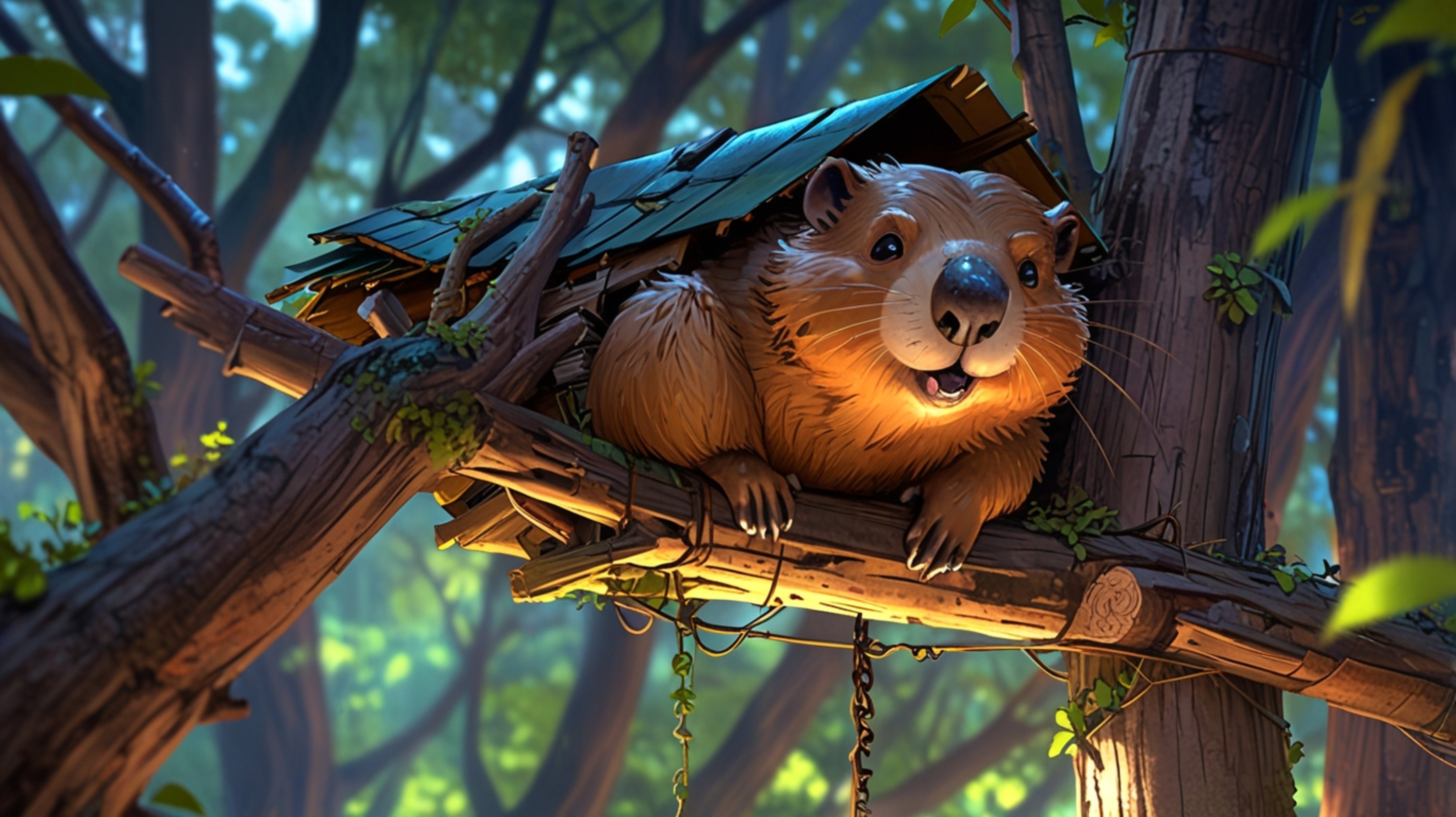 In a profoundly gentle and heartwarming scene, rendered in a beautiful fusion of Pixar's emotional depth and anime's soft aes