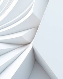 Explore a collection of precise architectural photography showcasing 3D shapes adorned with smooth gradient textures and shar