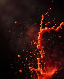 Explore the captivating fusion of soft cinematic aesthetics and dynamic artistry with these images.  Vibrant reds, oranges, a