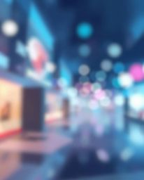 Explore a captivating hand-drawn sketch showcasing a blurred bokeh effect with mesmerizing 3D shapes. These shapes are elegan