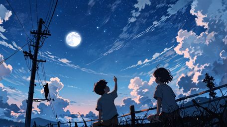 Immerse yourself in a visually stunning, Pixar-style anime that tells the enchanting story of a kid's friendship with the moo