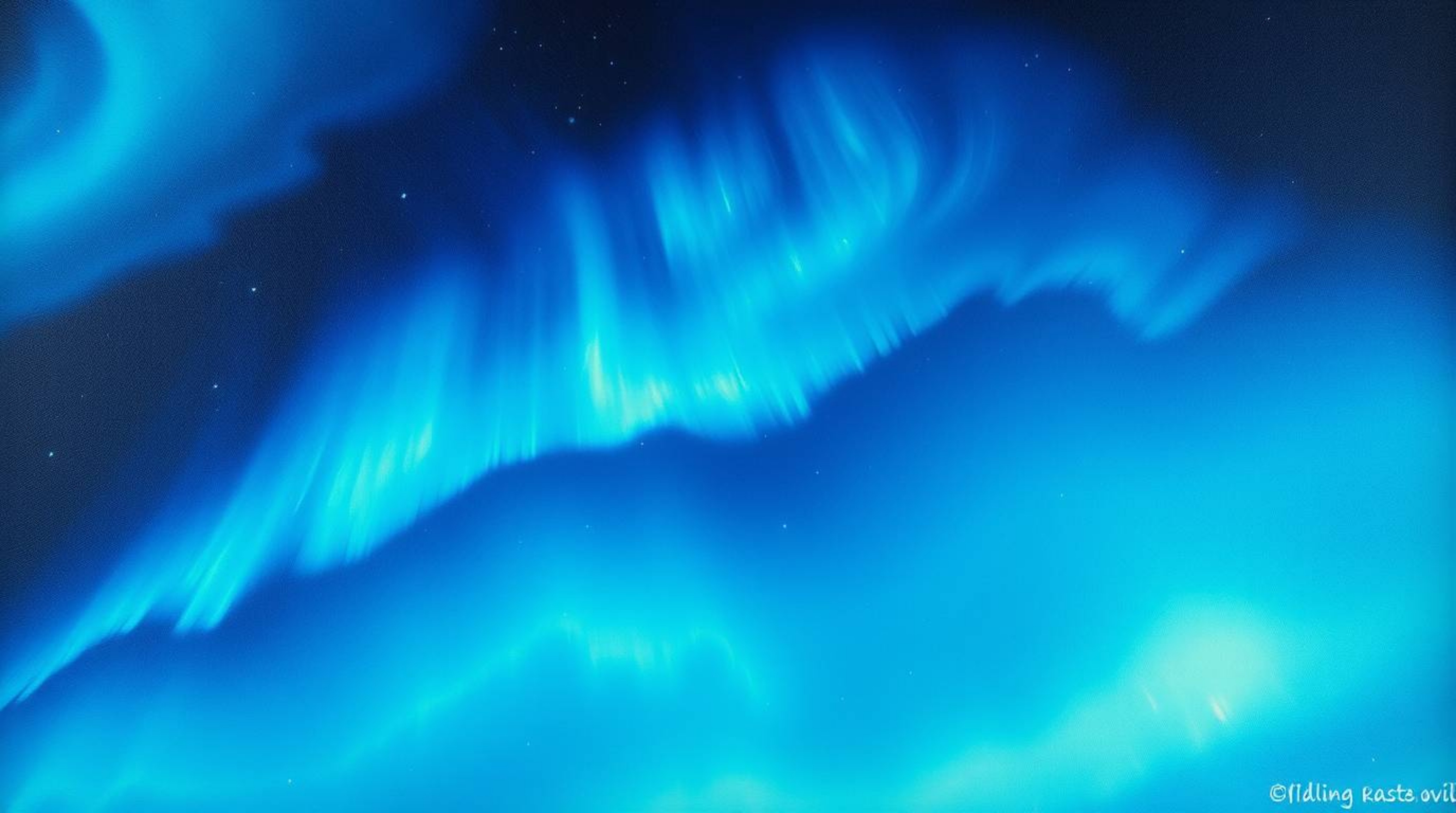 This classic oil painting captures a breathtaking bird's eye view of glowing bioluminescent colors overhead, reminiscent of t