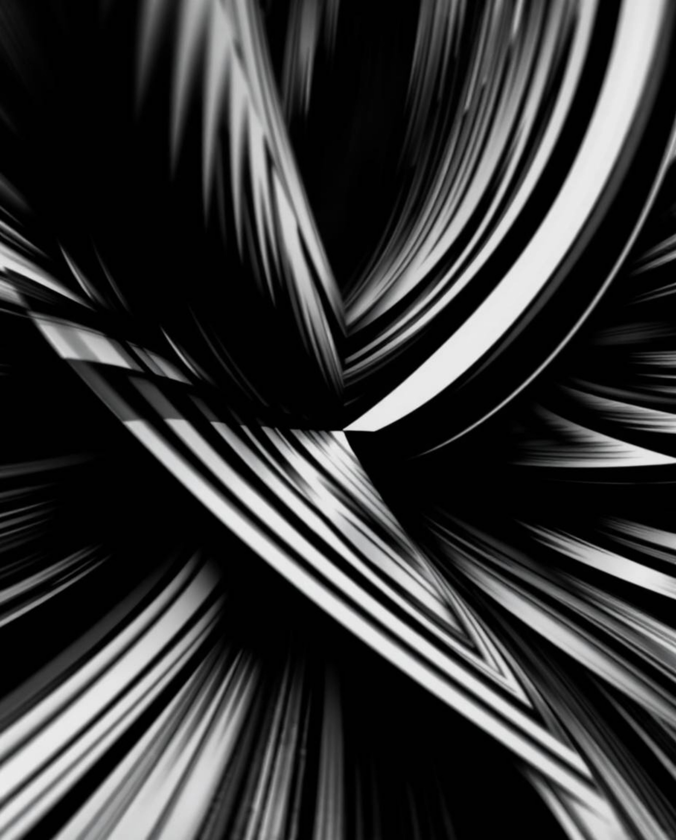 Explore a striking collection of black and white images featuring geometric patterns in an optical illusion style, designed t