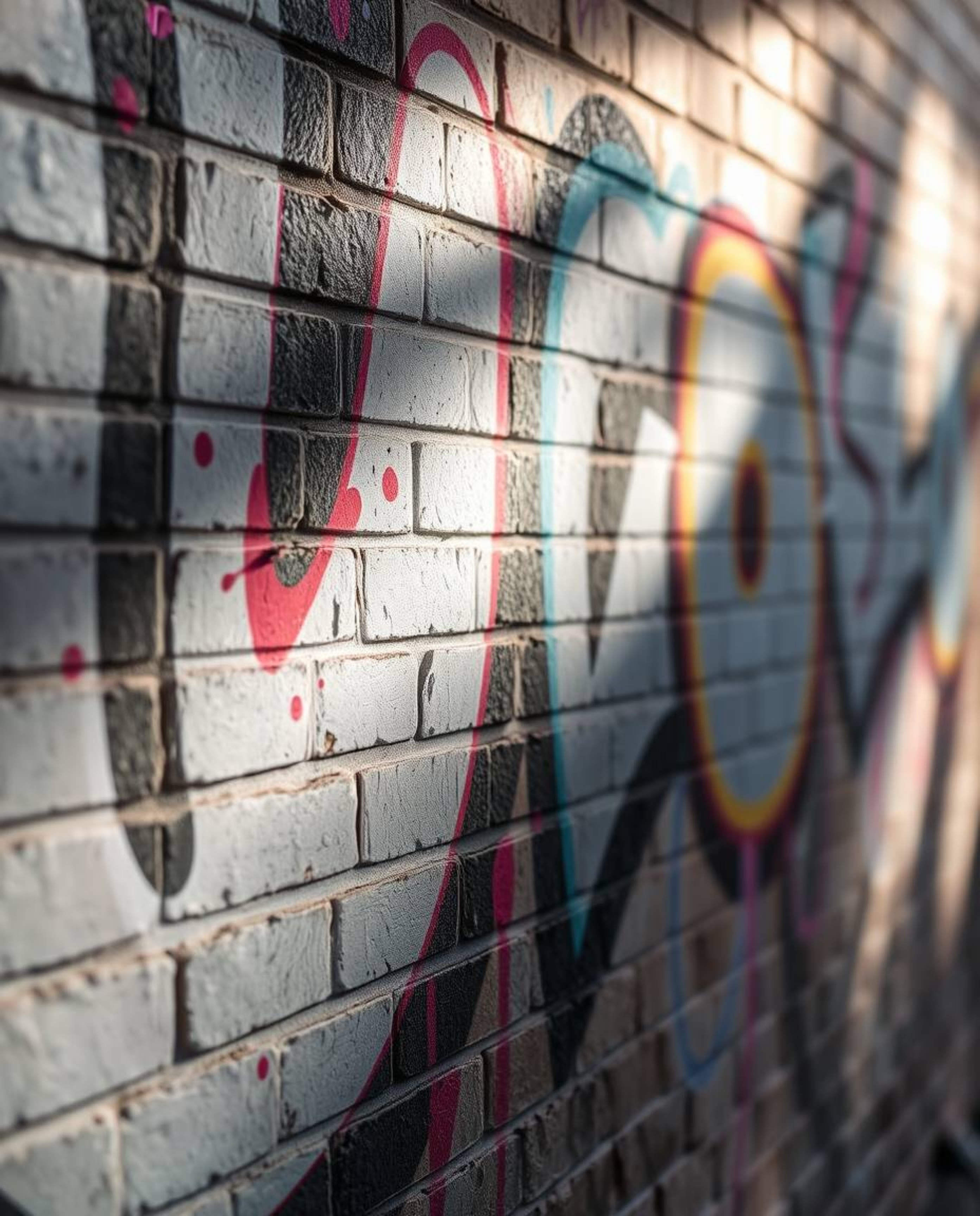 Explore the contrasting aesthetics of soft, pastel hues juxtaposed with vibrant graffiti art. This collection highlights the 