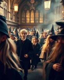 Explore the enchanting world of a magical school filled with young wizards through stunning long exposure photography. Captur