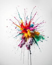 Explore the captivating contrast of classic black and white long exposure photography, juxtaposed with a vibrant explosion of
