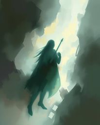 Explore captivating digital artwork, ranging from a mystical scene rendered in loose painterly strokes with dramatic lighting