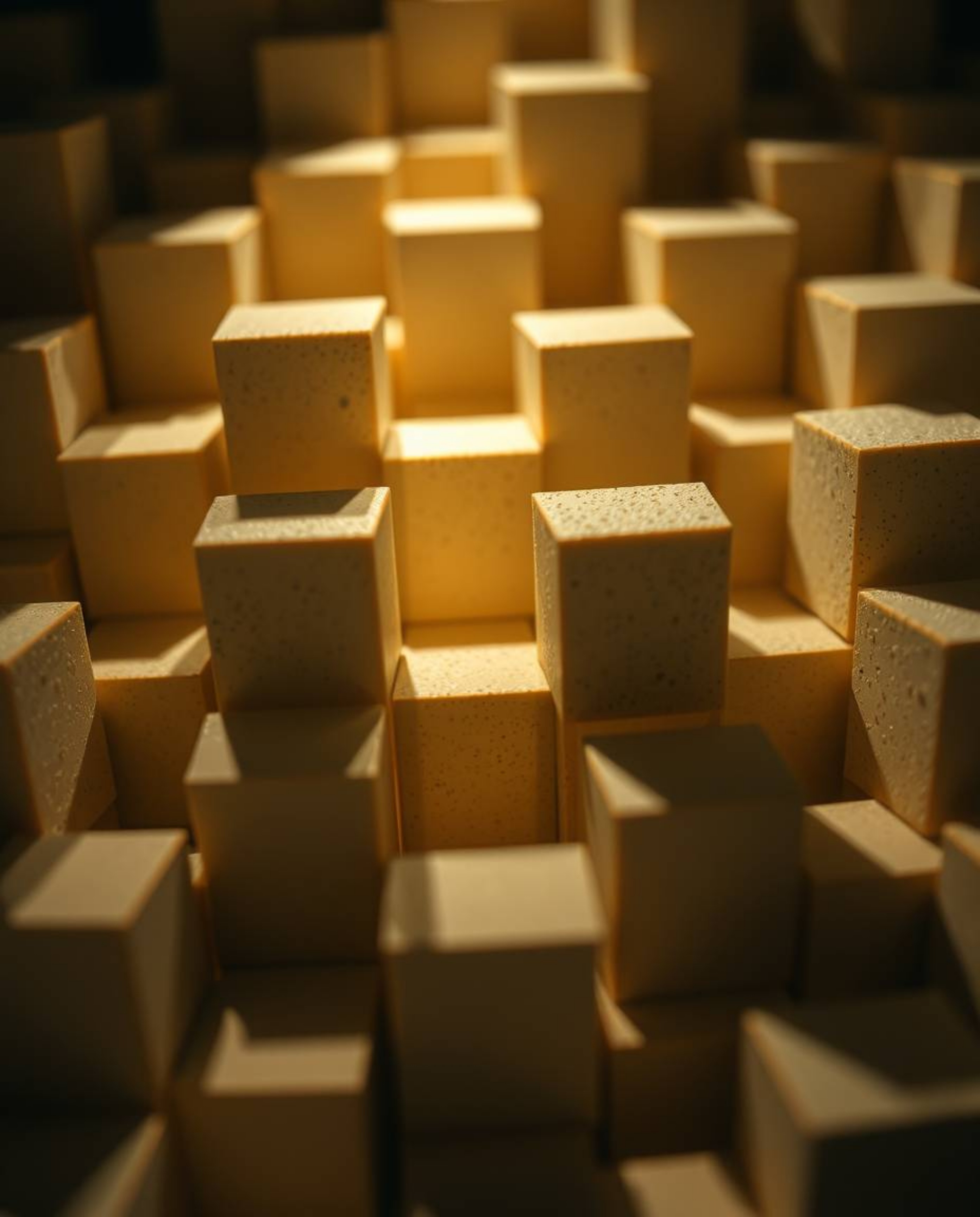 Explore the intricate world of impossible geometry with this extreme macro close-up photograph showcasing a repetitive cube p