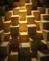Explore the intricate world of impossible geometry with this extreme macro close-up photograph showcasing a repetitive cube p