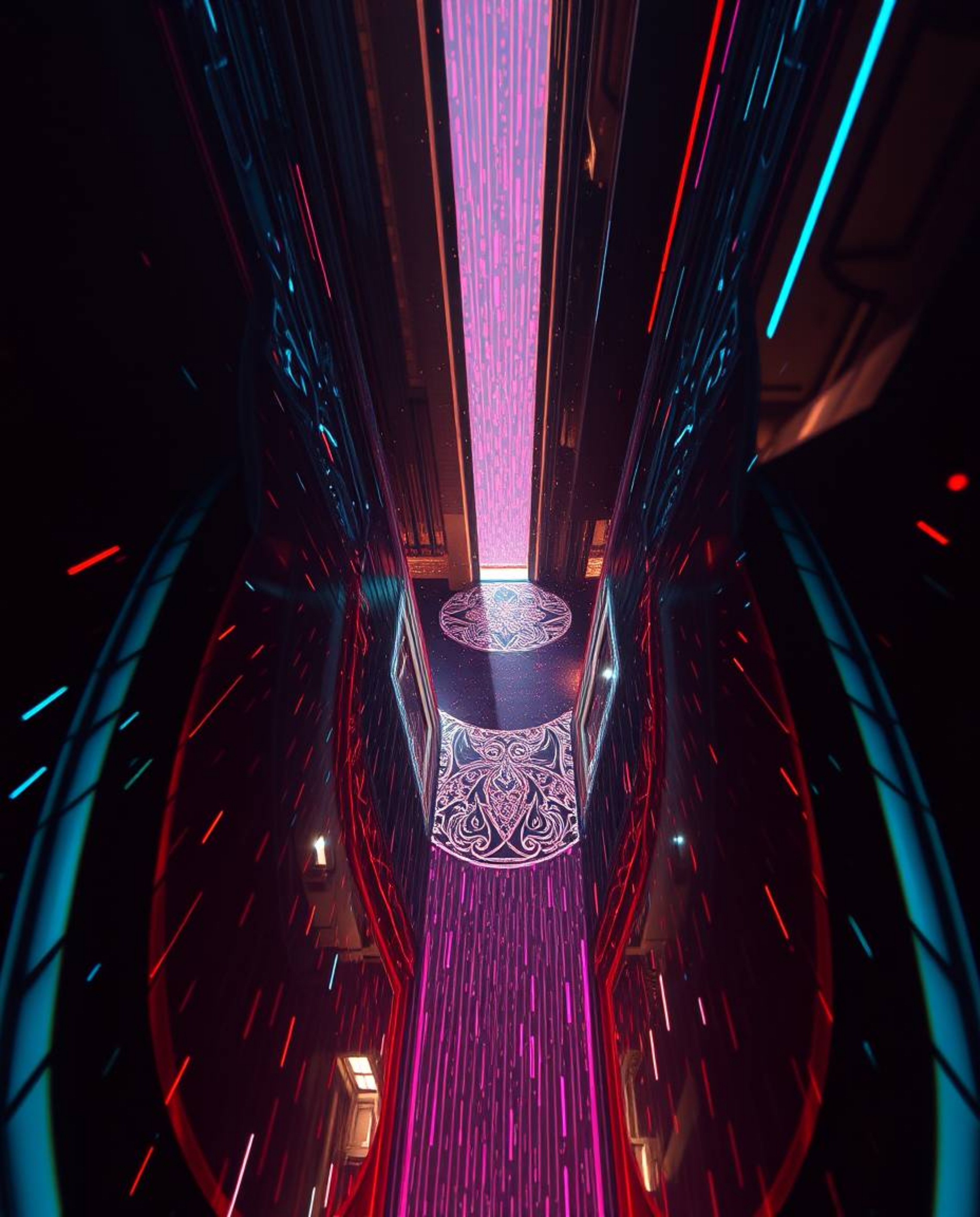 Explore a collection of captivating abstract art featuring glitch effects, fragmentation, and scanlines.  These high-angle pe