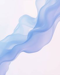 Explore delicate watercolor paintings featuring abstract liquid forms in 3D, rendered with a soft cinematic haze and cool col