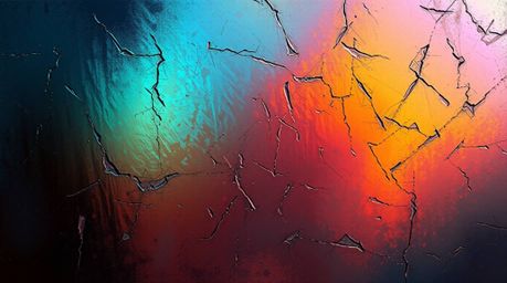 A captivating digital sketch showcases an iridescent gradient texture on a metallic surface.  Vibrant color shifts and loose 