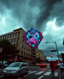 Experience the raw energy of candid street photography where dramatic weather meets the digital realm. Witness spontaneous mo
