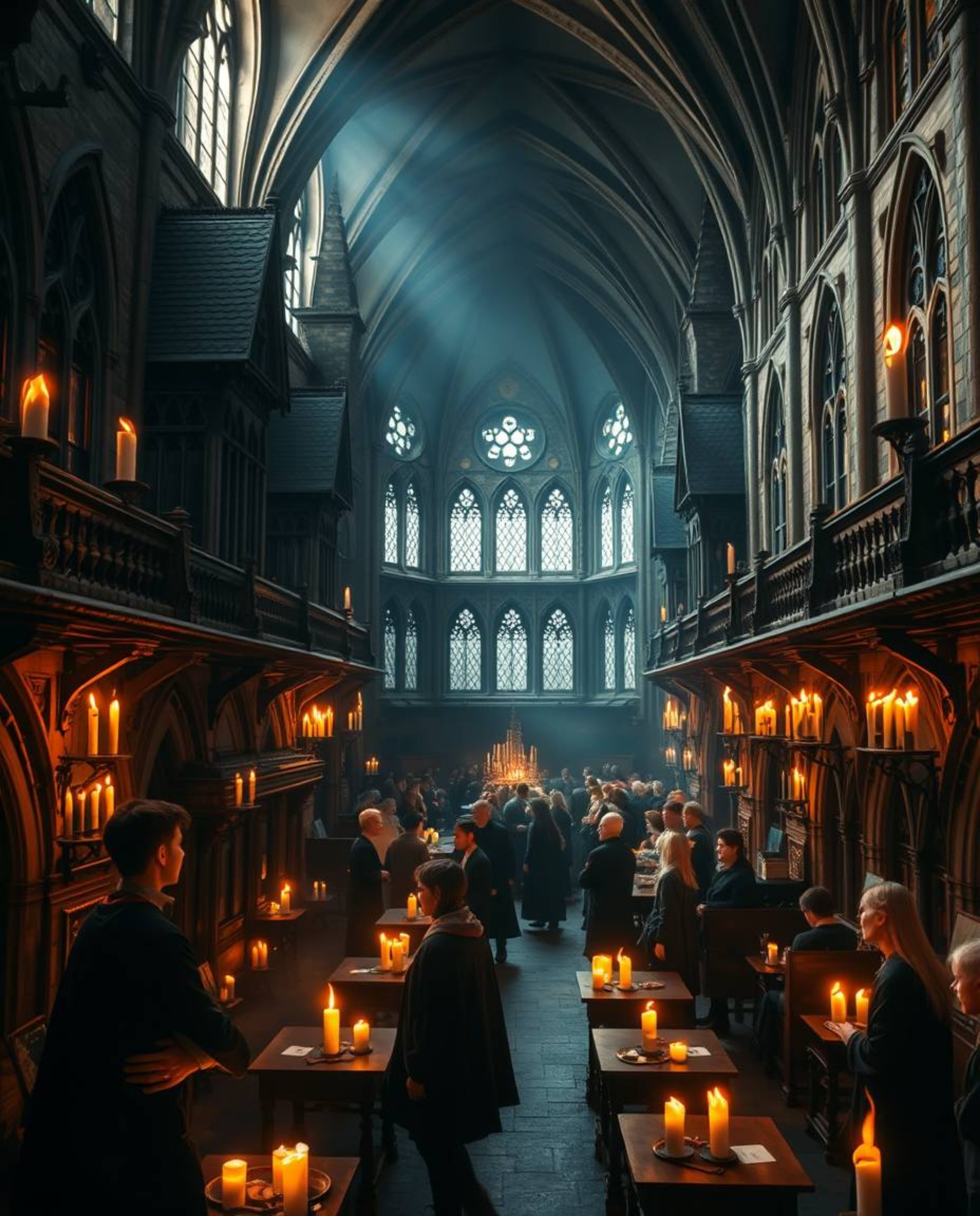 Explore a magical school brimming with young wizards, uniquely divided into two distinct sections.  Experience the bold areas