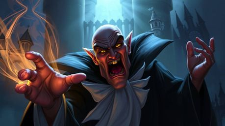 A captivating digital painting depicts a classic Disney villain in the midst of casting a spell within the detailed walls of 
