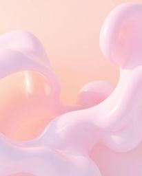 Download high-resolution stock photos of 3D abstract liquid forms in pastel colors with soft lighting and minimal backgrounds