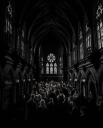 This collection features intense jet black architectural photographs of a magical school brimming with young wizards. The im