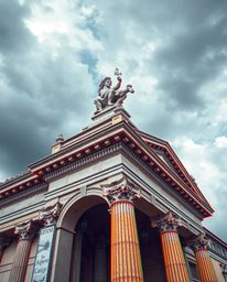 This series captures an adorable and cute classical sculpture through the lens of precise architectural color photography, in