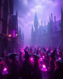 Discover a captivating magical school brimming with young wizards. Immerse yourself in a dreamy atmosphere characterized by d
