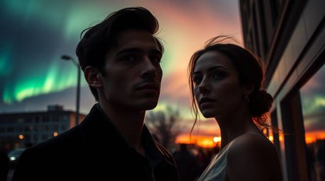 Capturing the essence of urban life with chiaroscuro lighting, these candid street photographs showcase refined individuals a